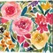 Summer Petals by Cheryl Warrick 14" x 14" Canvas Wall Art (Set of 2)